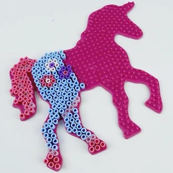 New in Box SES Iron on Beads Set-Unicorn Fantasy Horse 1200 Pcs For Age 5+ - Picture 6 of 16